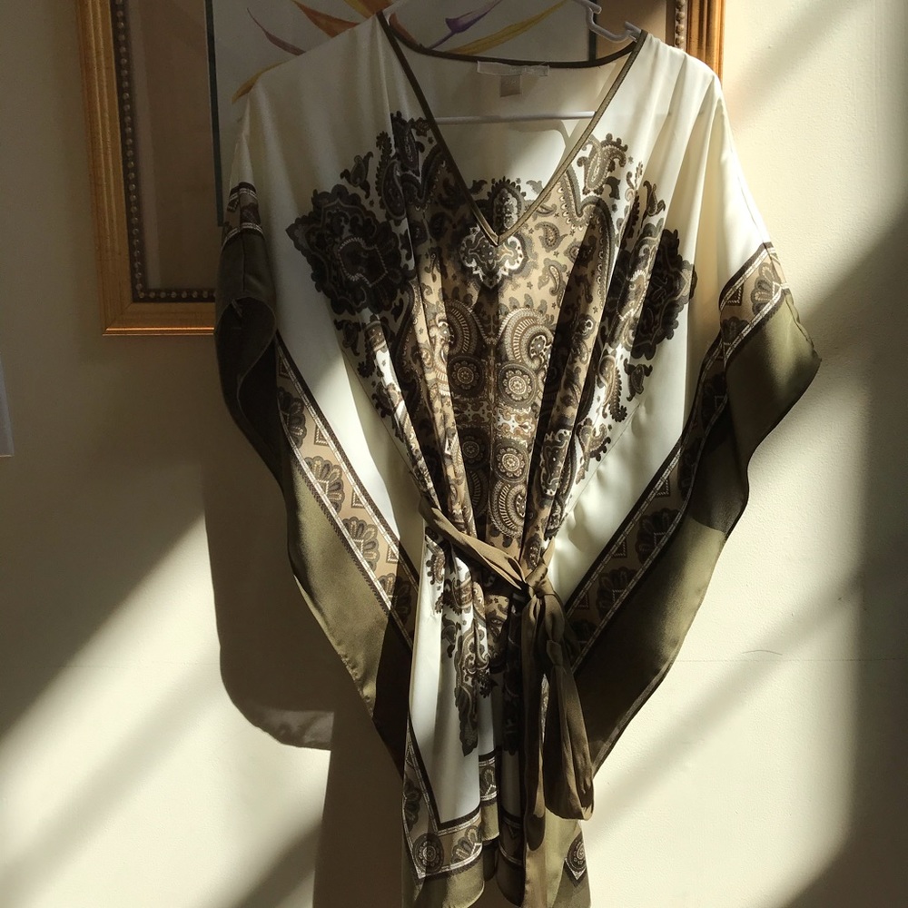 Michael Kors top small/medium cream and tan - Picture 4 of 8